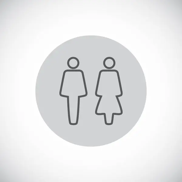 Εικονίδιο άνδρα και γυναίκας — Διανυσματικό Αρχείο