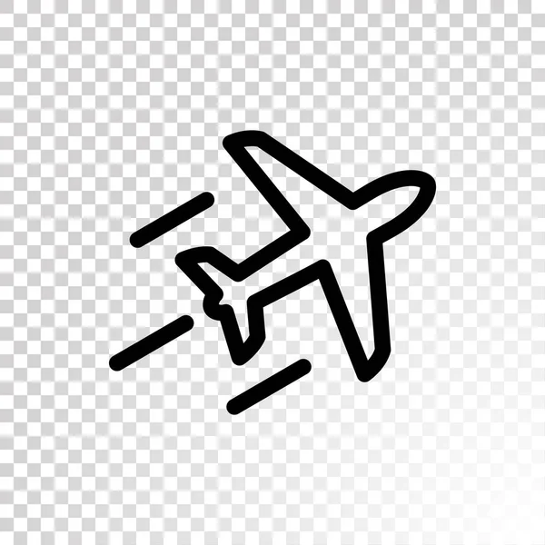 Ícone de avião voador — Vetor de Stock
