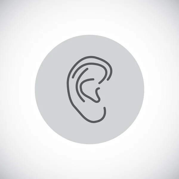 Human ear icon — Stock Vector