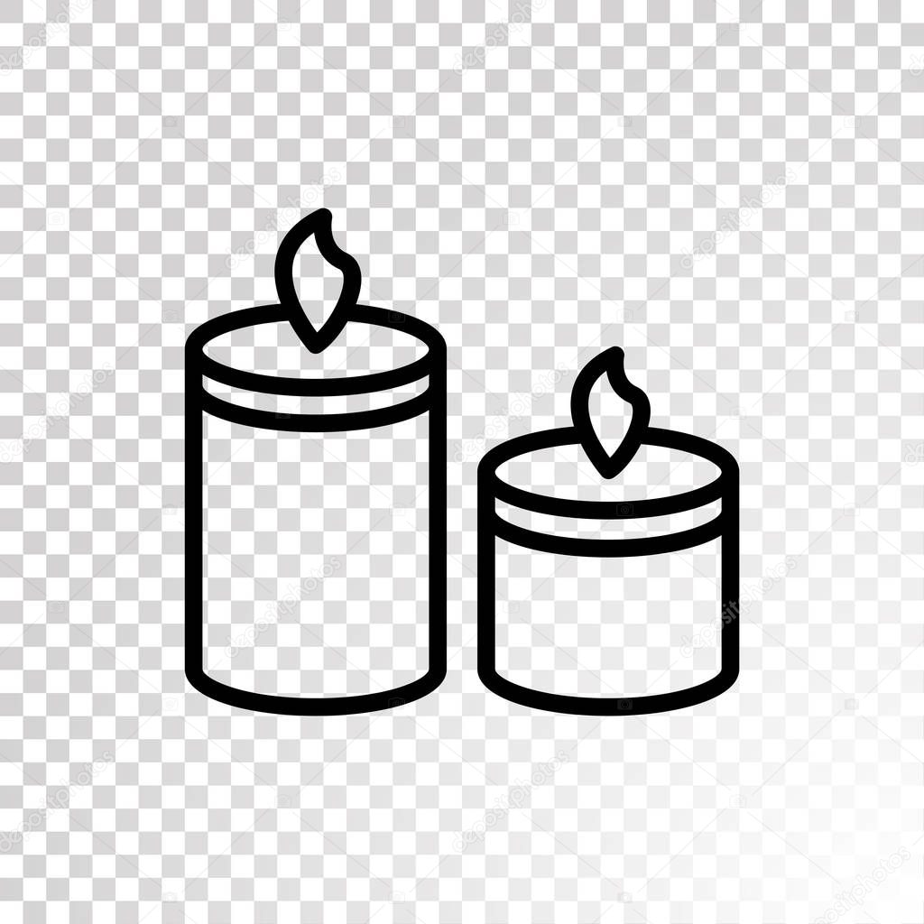 burning candles icon
