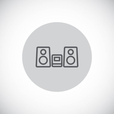 basit hoparlör simgesini