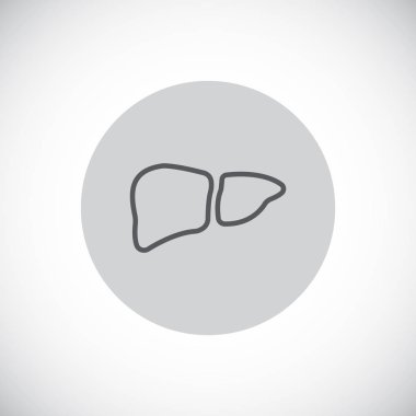 İnsan karaciğer organ simgesi