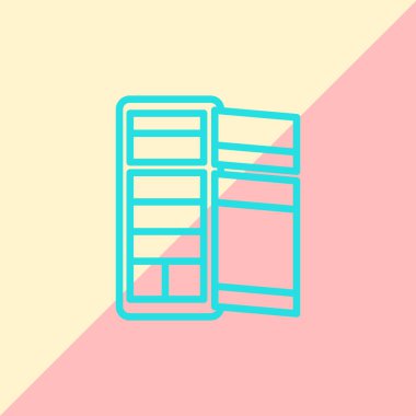 Buzdolabı düz simgesi