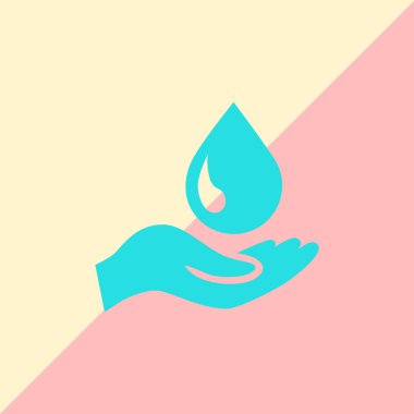 el ve su damlası simgesi