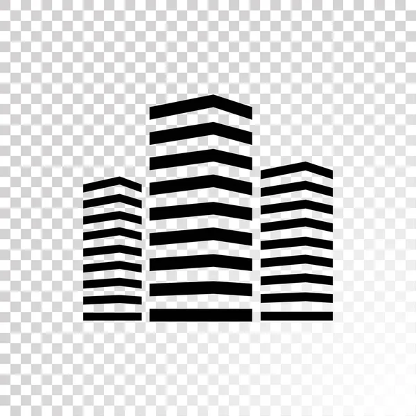 Icône immeubles de bureaux — Image vectorielle