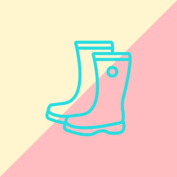 Bottes de pluie icône — Image vectorielle