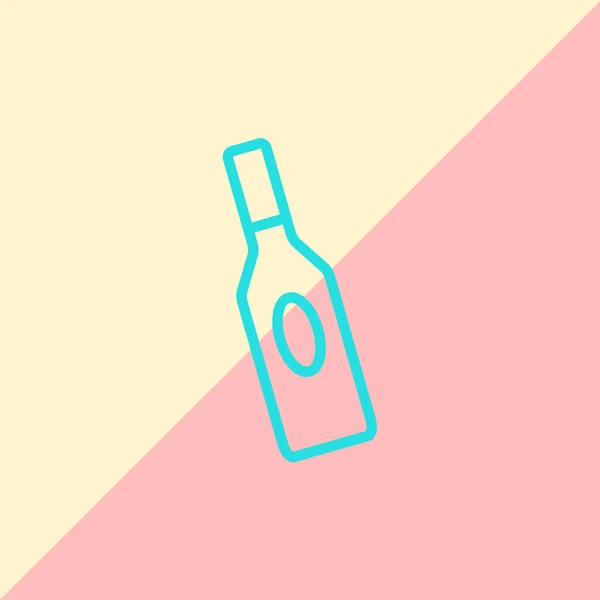 와인 병의 아이콘 — 스톡 벡터