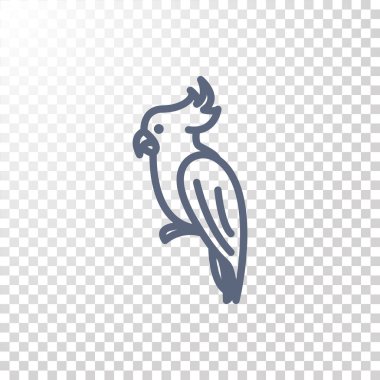 Papağan düz simgesi