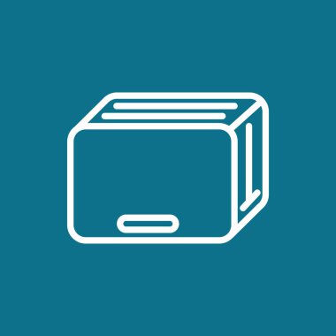 Ekmek kızartma makinesi basit simgesi