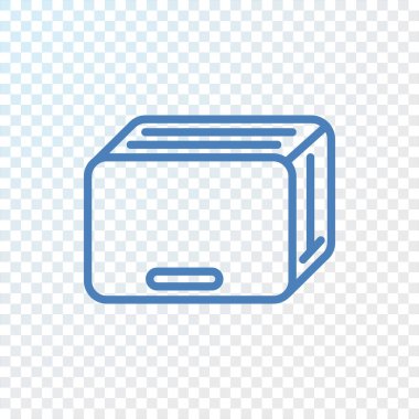 Ekmek kızartma makinesi basit simgesi