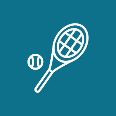 Tenis raketi topu simgesiyle