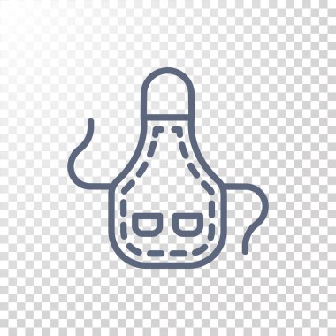 Önlük düz simgesi