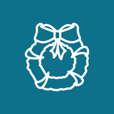 Noel çelenk simgesi