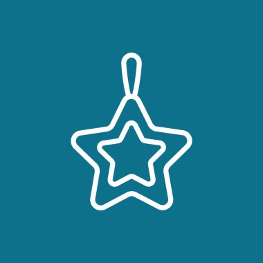 Noel yıldızı oyuncak simgesi