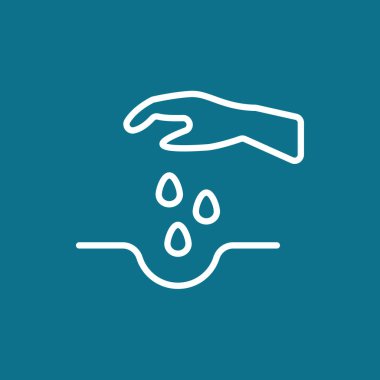 el ve su damla simgesi