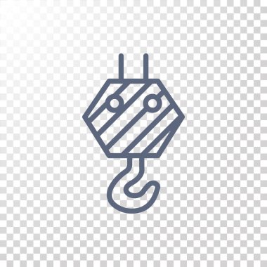 Piktogram vinç kanca simgesinin