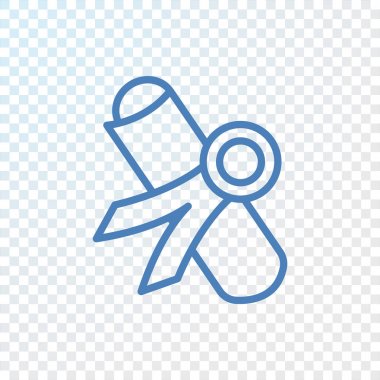 Diploma düz simgesi