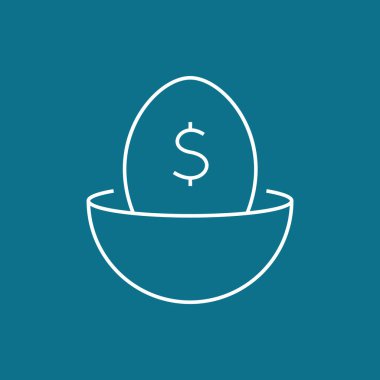 dolar işareti simgesiyle yumurta