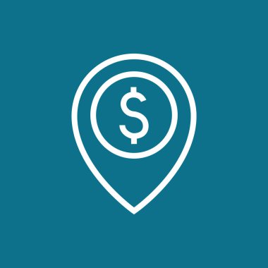 Dolar işaretli harita işaretleyici