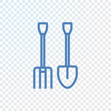 kürek ve forklift simgesi