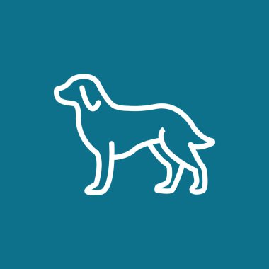 Köpek siluet simge