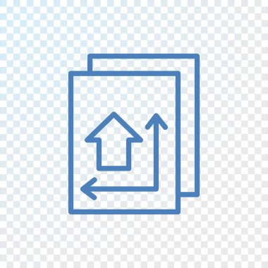 ev planı düz simgesi