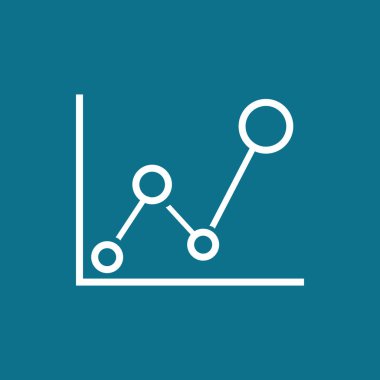 Diyagram düz stil ikonu