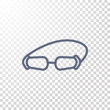 gözlük basit simge Yüzme