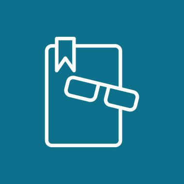 gözlük simgesi olan kitap