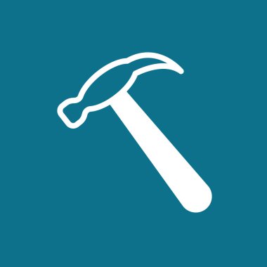 Çekiç düz stil ikonu