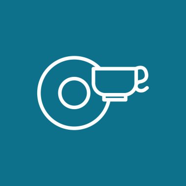 Kupası ve fincan tabağı simgesi