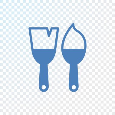 iki fırçaları simgeler