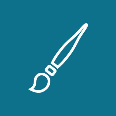 boya fırçası yassı simgesi  