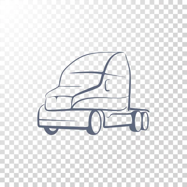 Camión icono simple — Vector de stock