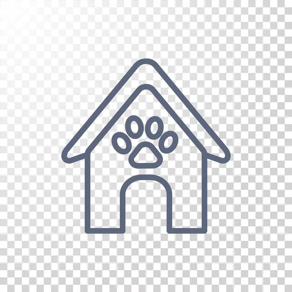 Doghouse icona web — Vettoriale Stock