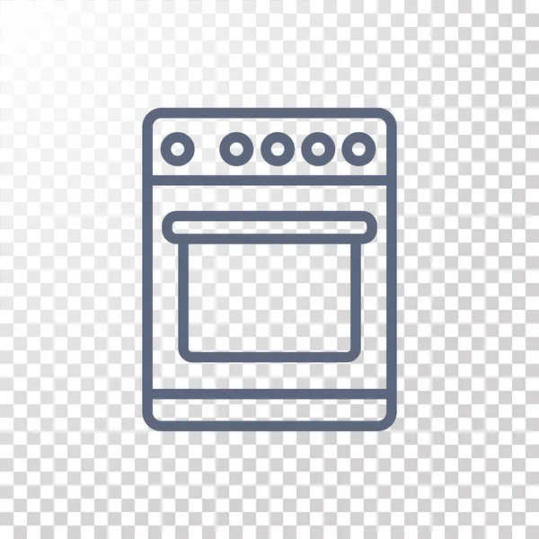Küchenofen-Ikone — Stockvektor