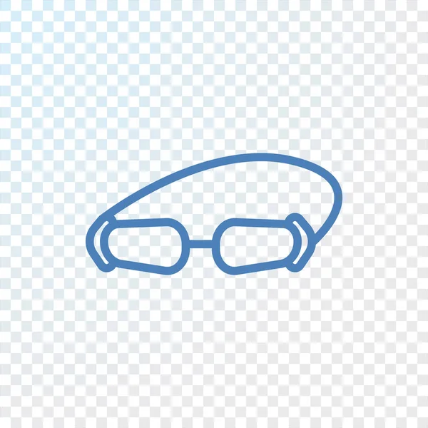 Lunettes de natation icône simple — Image vectorielle