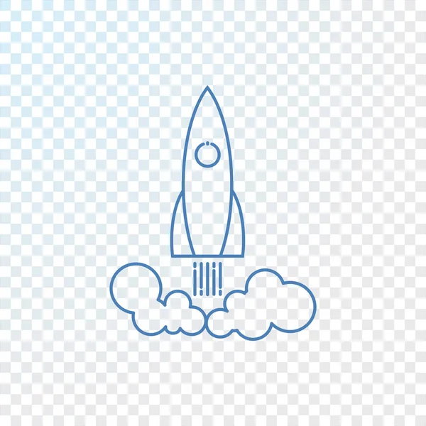 비행 로켓 아이콘 — 스톡 벡터