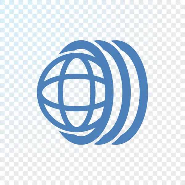Terre icône de style plat — Image vectorielle