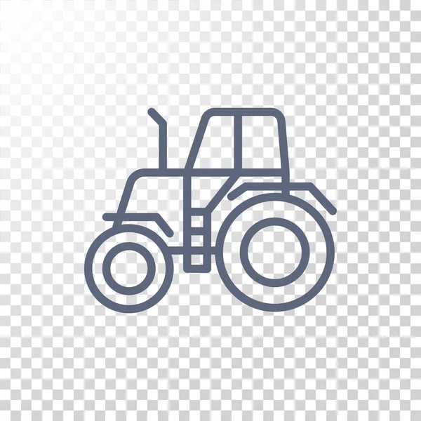 Tractor ícone plano — Vetor de Stock