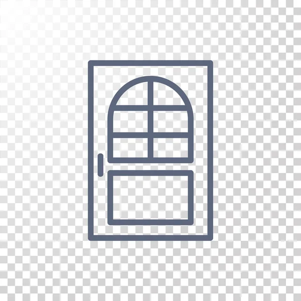 Puerta de la casa icono — Vector de stock