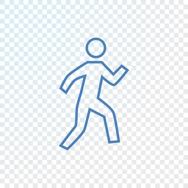 Человек ходячая икона — стоковый вектор