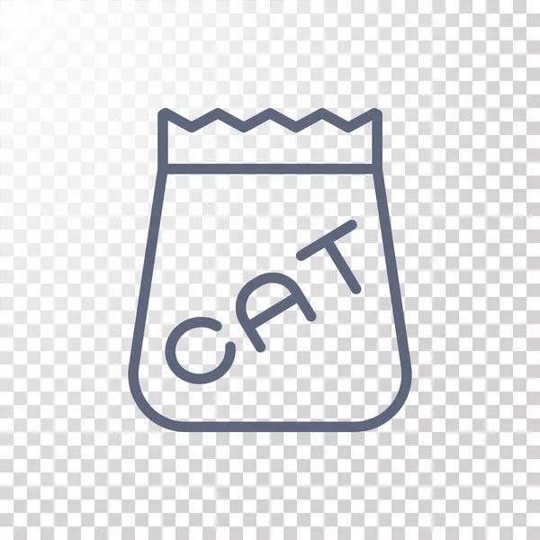 Comida para gatos icono simple — Vector de stock