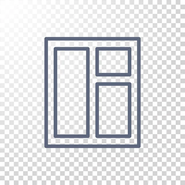 Ventana caja icono — Vector de stock