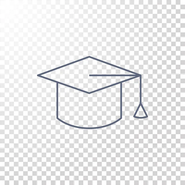 Εικονίδιο καπέλο αποφοίτησης — Διανυσματικό Αρχείο
