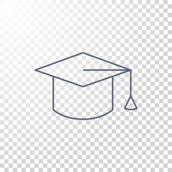 Icono de sombrero de graduación — Vector de stock