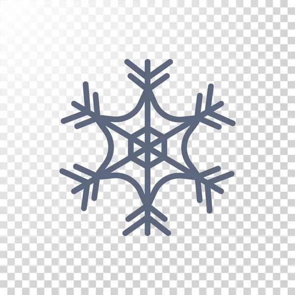 Winter snowflake icon — Stock Vector