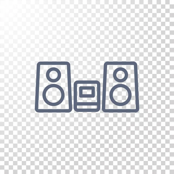 Desain ikon audio - Stok Vektor