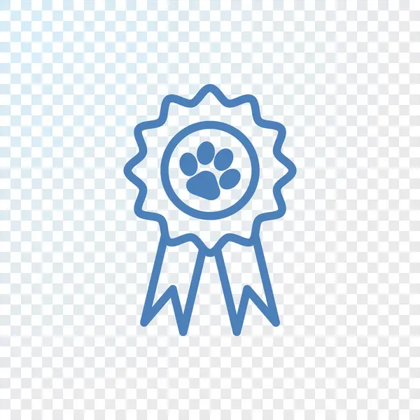 Animal award medal icon — Stock Vector