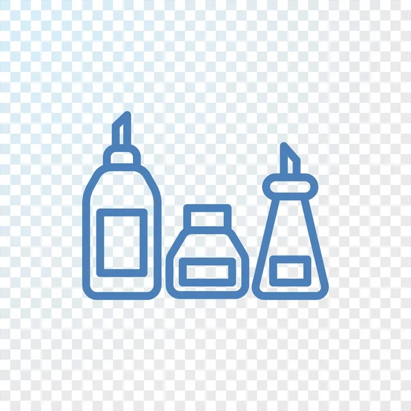 醤油瓶のシンプルなアイコン — ストックベクタ